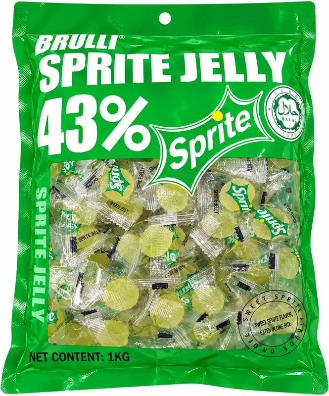 Bala Jelly de Sprite (Limão) — Refrigerante 43%