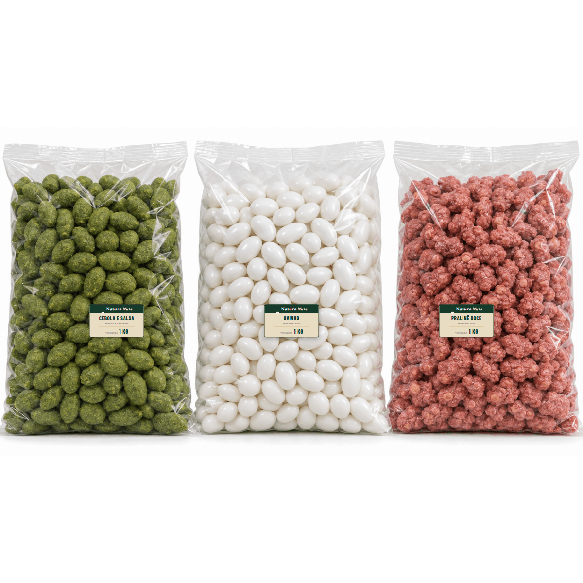 Kit Festa — Cebola e Salsa, Ovinho e Pralinê — Natura Nuts