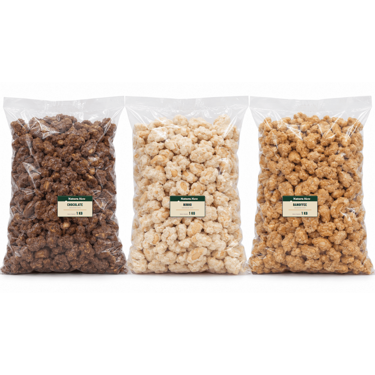 Kit Doce Sobremesa — Chocolate, Ninho e Banoffee — Natura Nuts