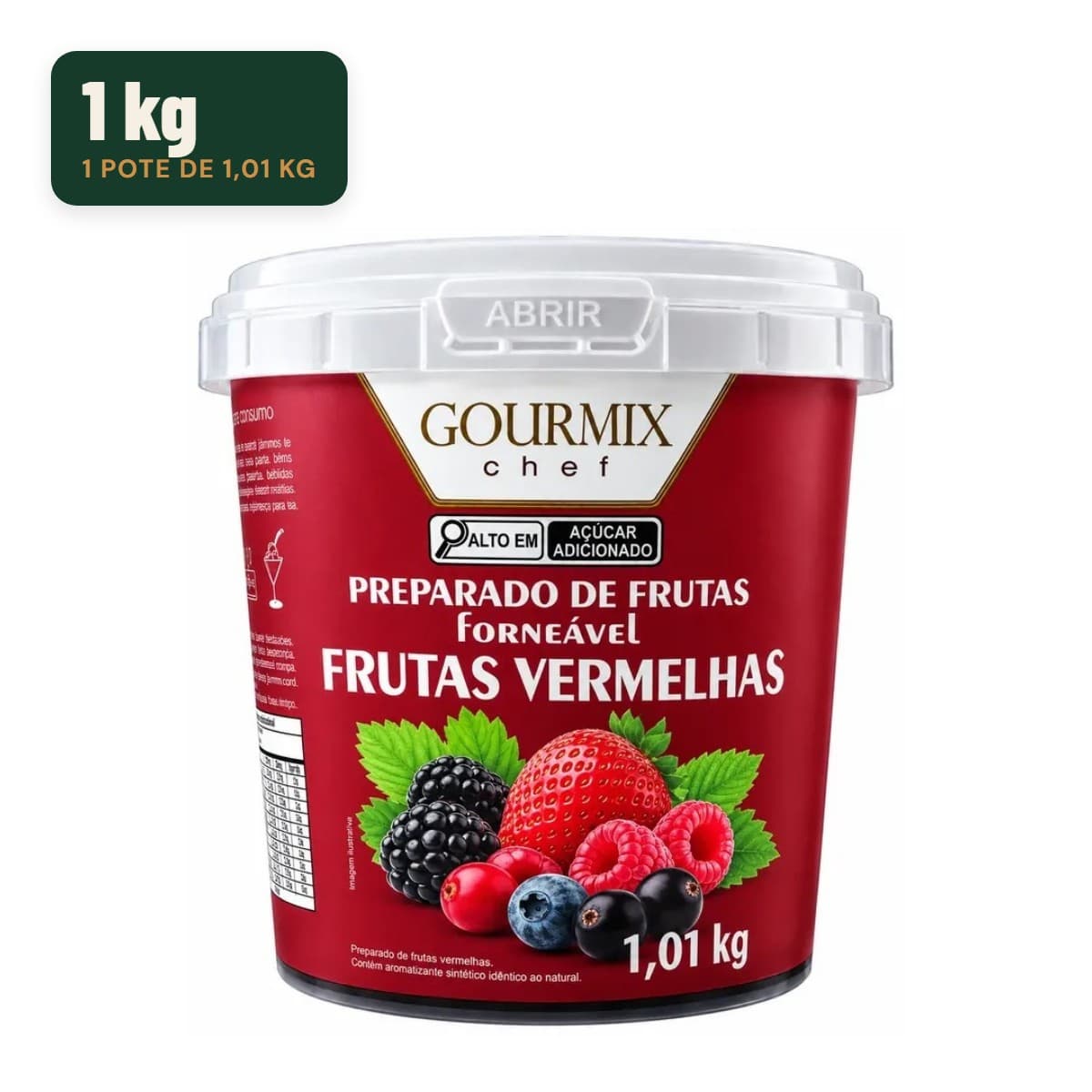 Preparado de Frutas Forneável Gourmix Chef — Frutas Vermelhas