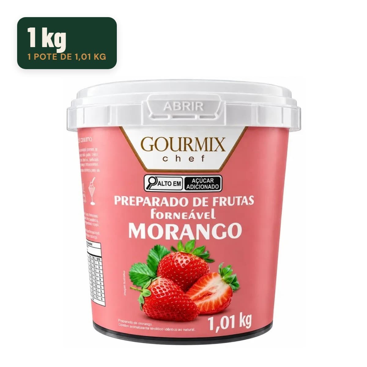 Preparado de Frutas Forneável Gourmix Chef — Morango