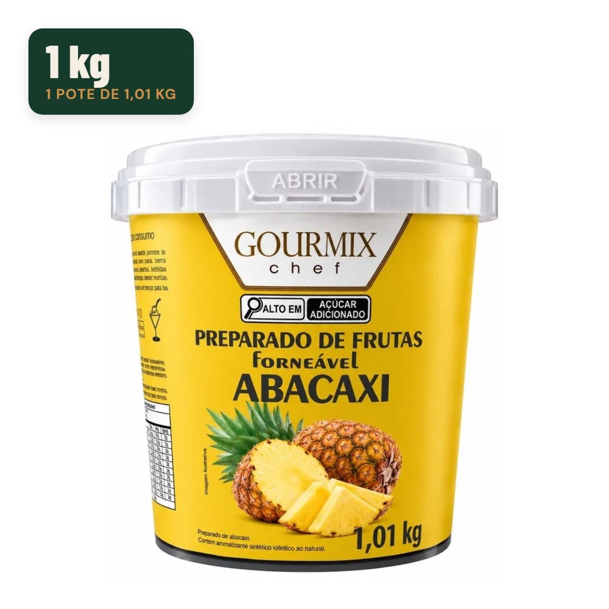 Preparado de Frutas Forneável Gourmix Chef — Abacaxi