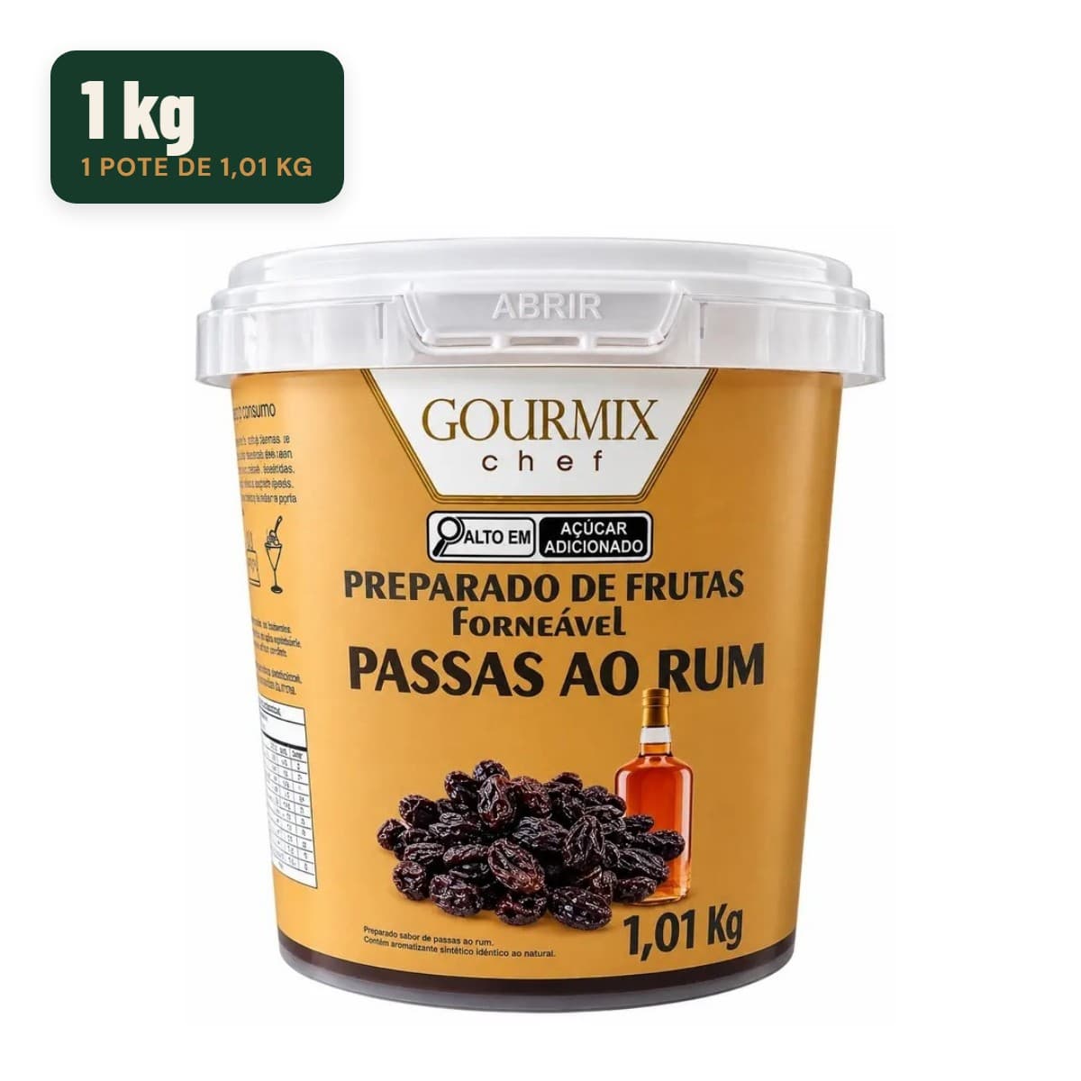 Preparado de Frutas Forneável Gourmix Chef — Passas ao Rum