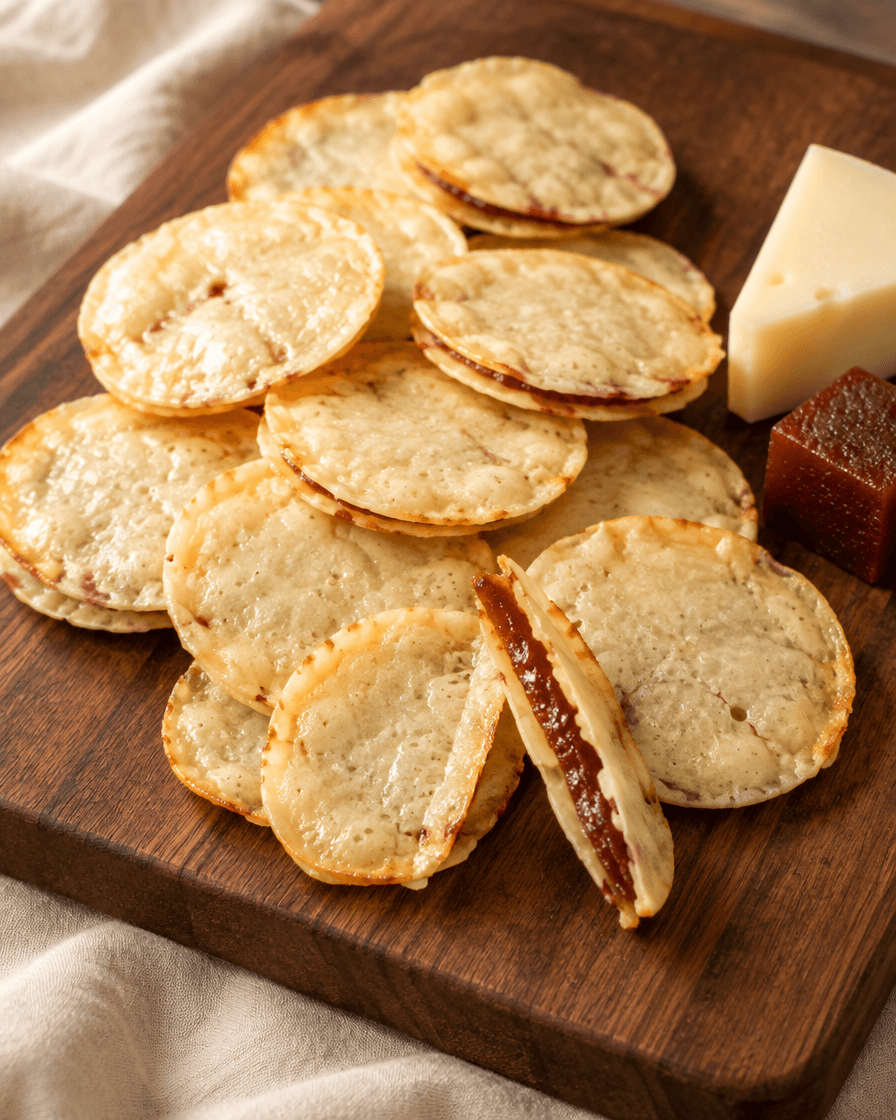 Chips de Provolone com Goiabada — Romeu e Julieta